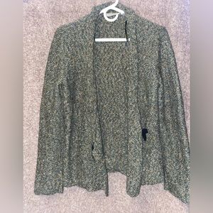 Preswick & Moore women’s wool knit sage green blazer, size M.